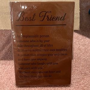 NWT Bestfriend Fancy Notebook with ribbon bookmark
